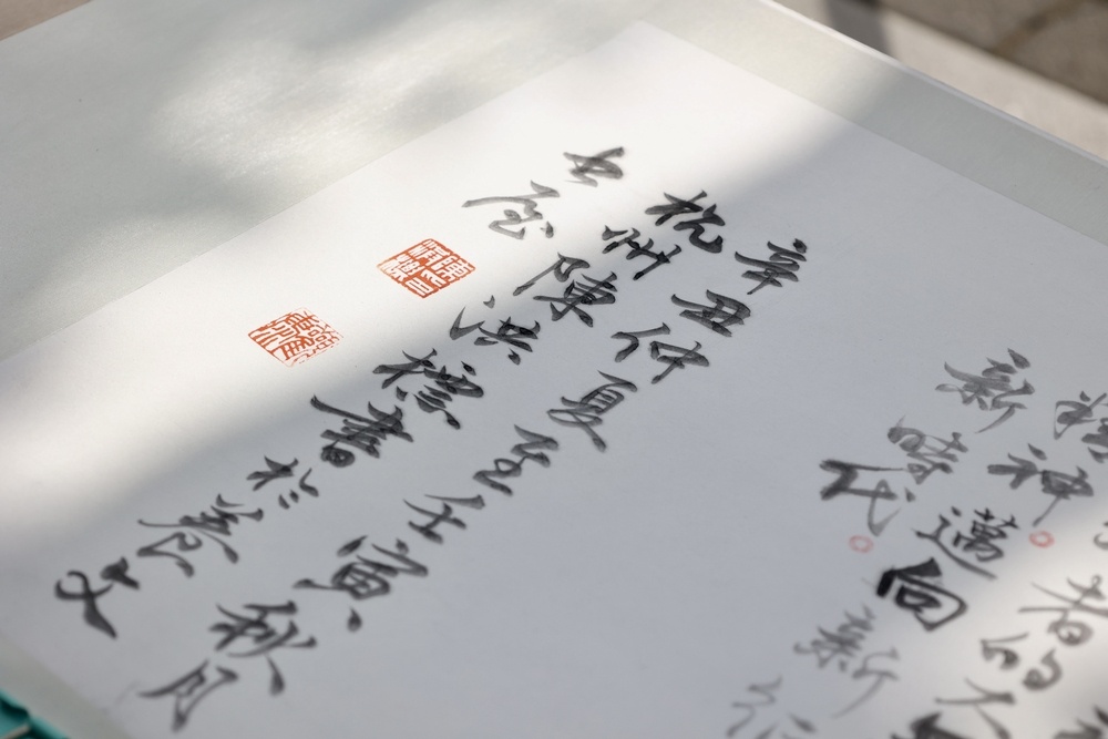 陈洪标386米书法长卷在浙江传媒学院展出